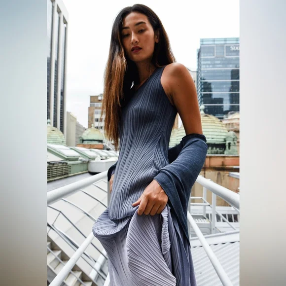 open lace back dress TRANSCIENT Dress | Alquema | Shibori Dresses for Women